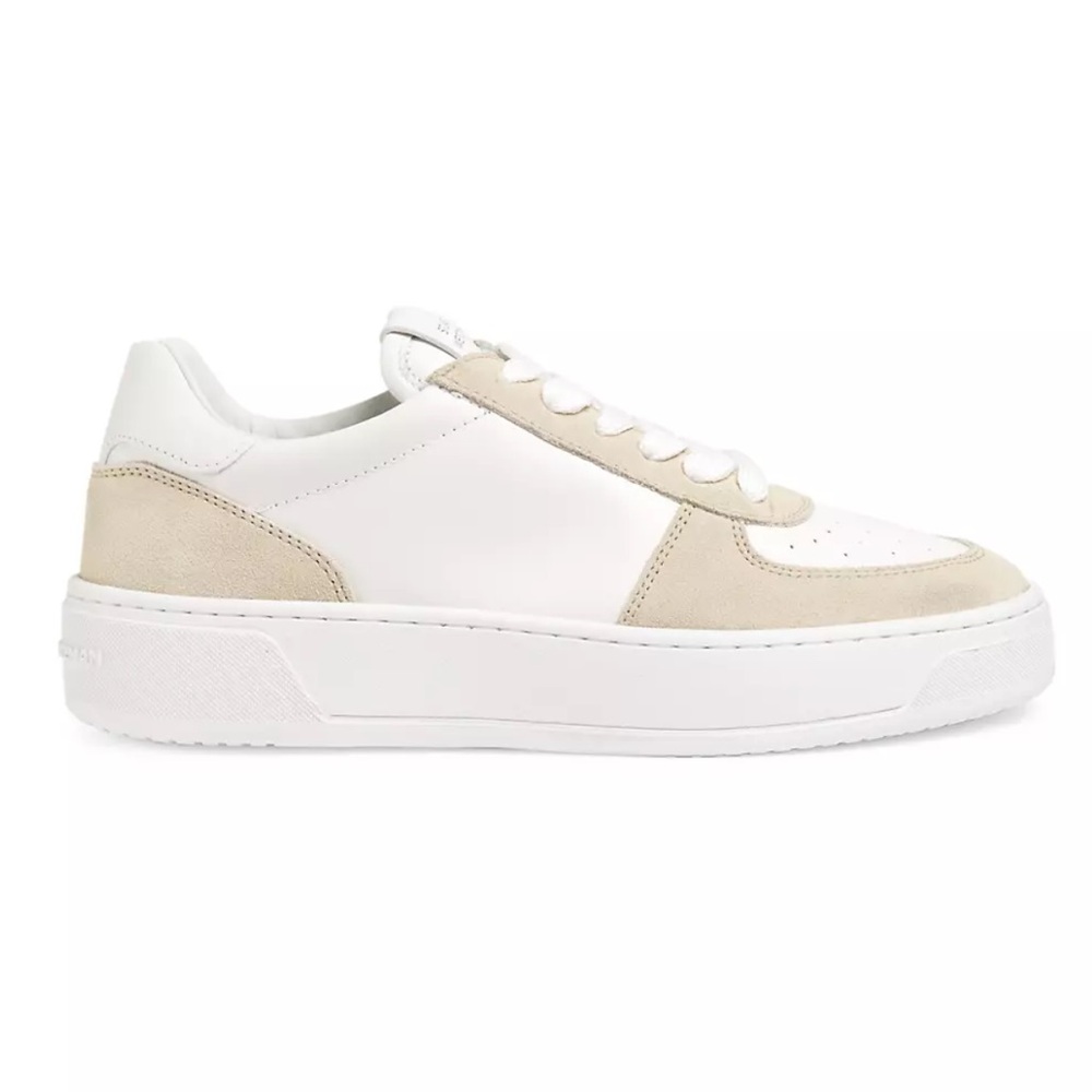 Stuart Weitzman Courtside Sneakers White Beige Women’s 10